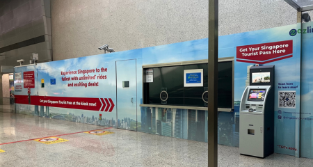 Automated Kiosk at Changi Airport MRT Station Terminal 3 (Right beside Ticket Office)